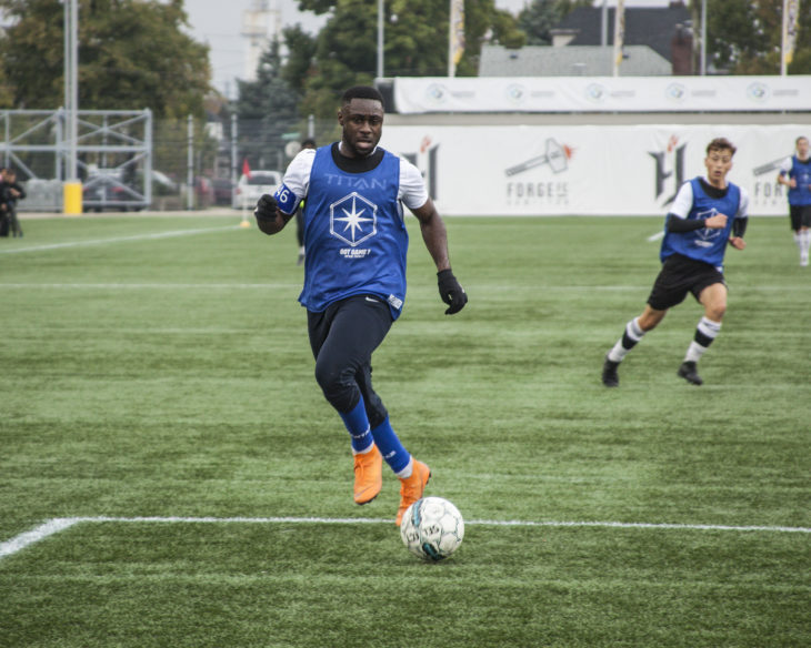 Charlie Anagho-Ntamark during Day 2 of the Hamilton Trials. (Tyler Brown, CPL)