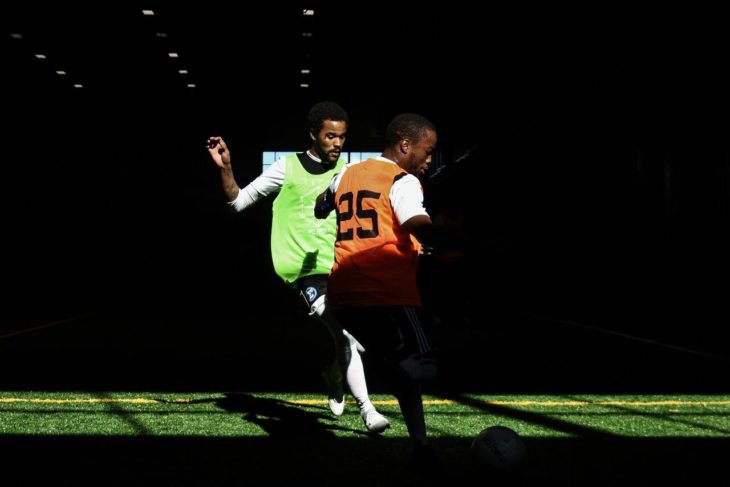 Elijah Larin during last week's Open Trials in Toronto. (Martin Bazyl, CPL)